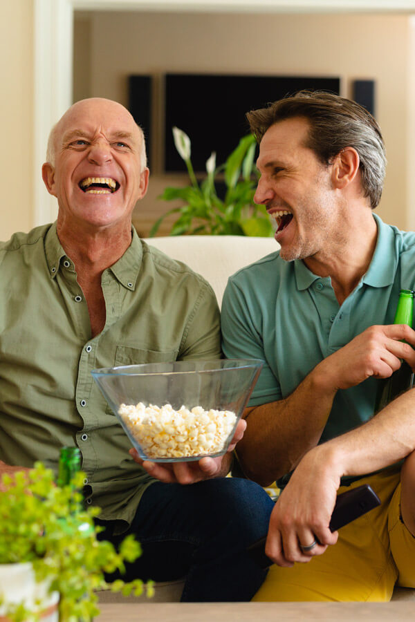 Happy Father And Son